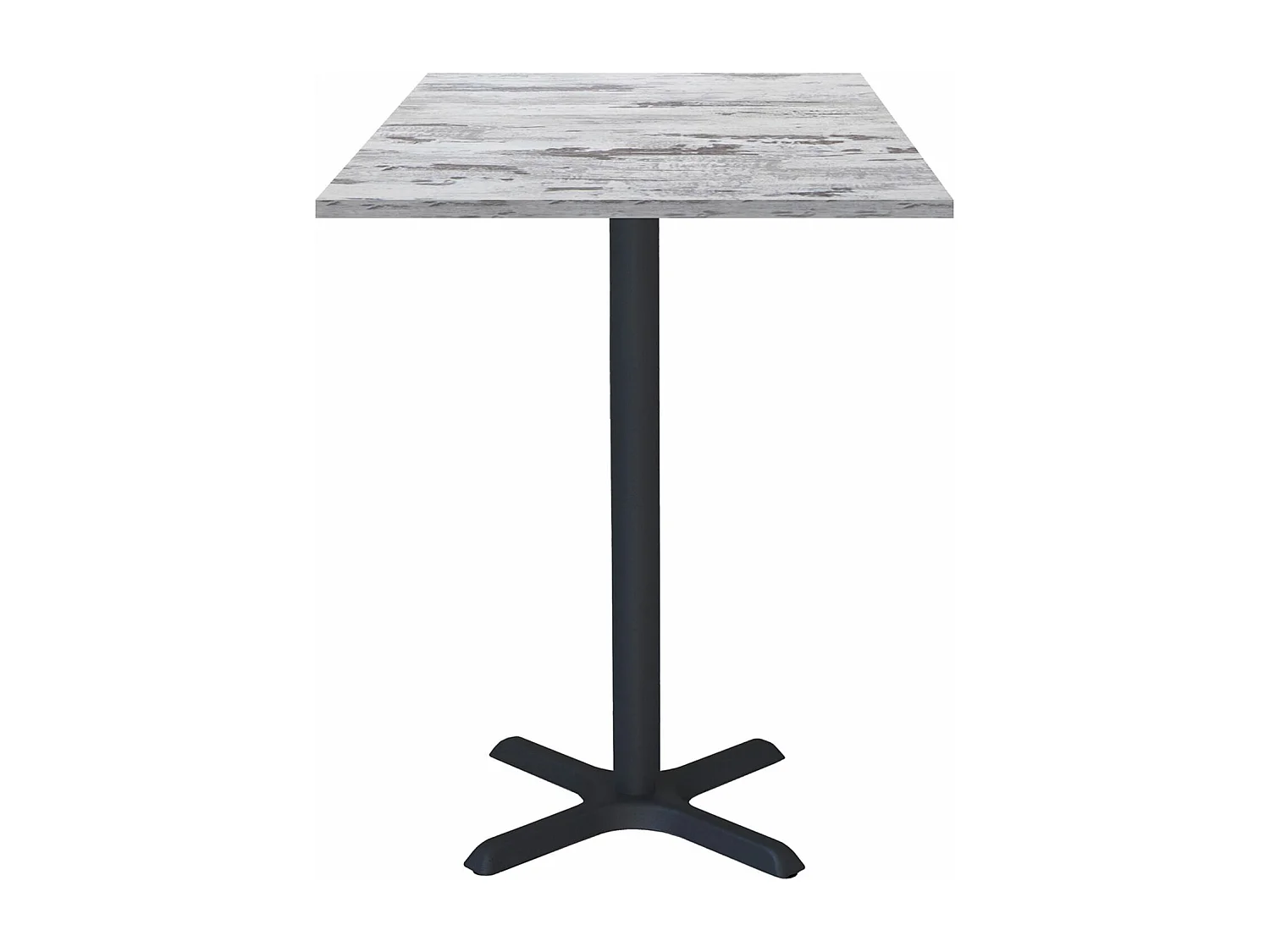 Mesa alta 60 x 60 cm - modelo Dina roble islandés