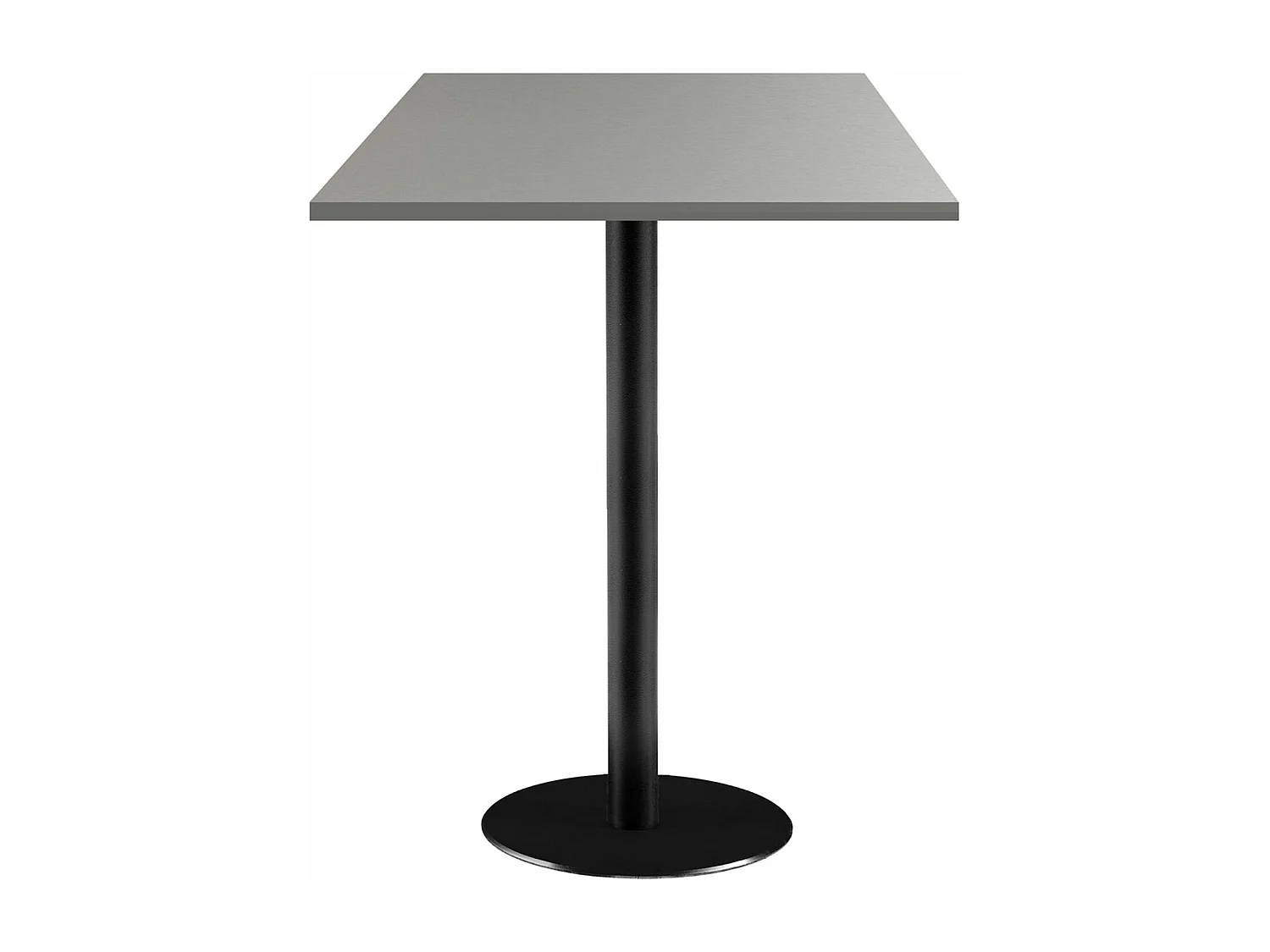 Mesa alta 60 x 60 cm - modelo Roma gris metalizado