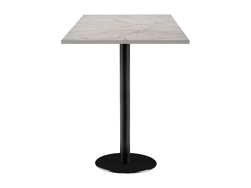 Mesa de pie 60 x 60 cm - modelo Roma yule mármol