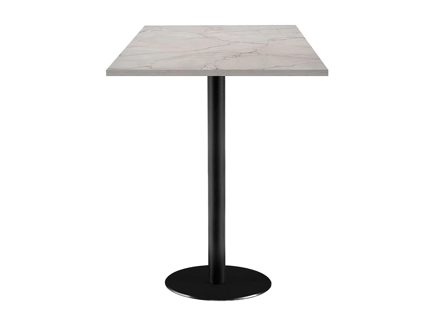 Mesa de pie 60 x 60 cm - modelo Roma yule mármol