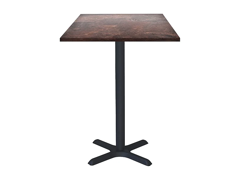 Mesa de pie 60 x 60 cm - Modelo Dina rock óxido