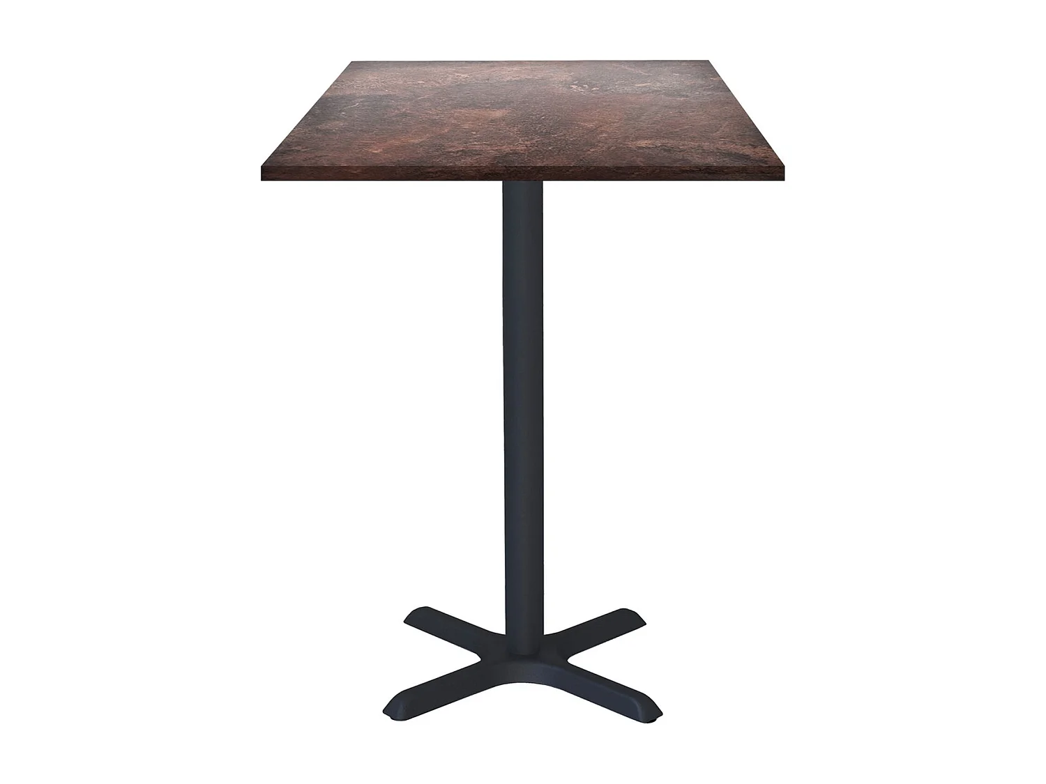 Mesa de pie 60 x 60 cm - Modelo Dina rock óxido