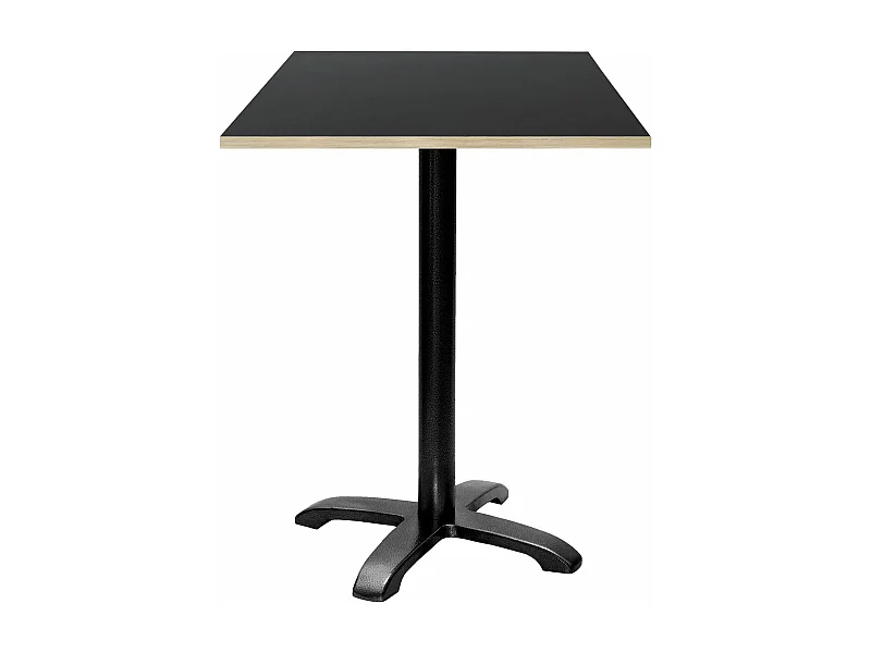 Mange-debout 60 x 60 cm - modèle Bazila noir chants bois