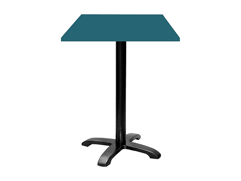 Mesa alta 60 x 60 cm - modelo Bazila azul de Prusia