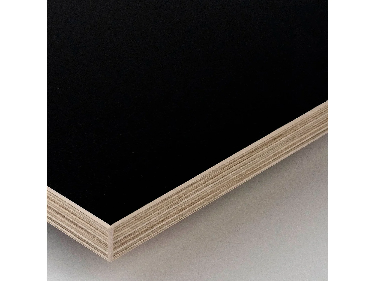 Mange-debout 60 x 60 cm - modèle Dina noir chants bois