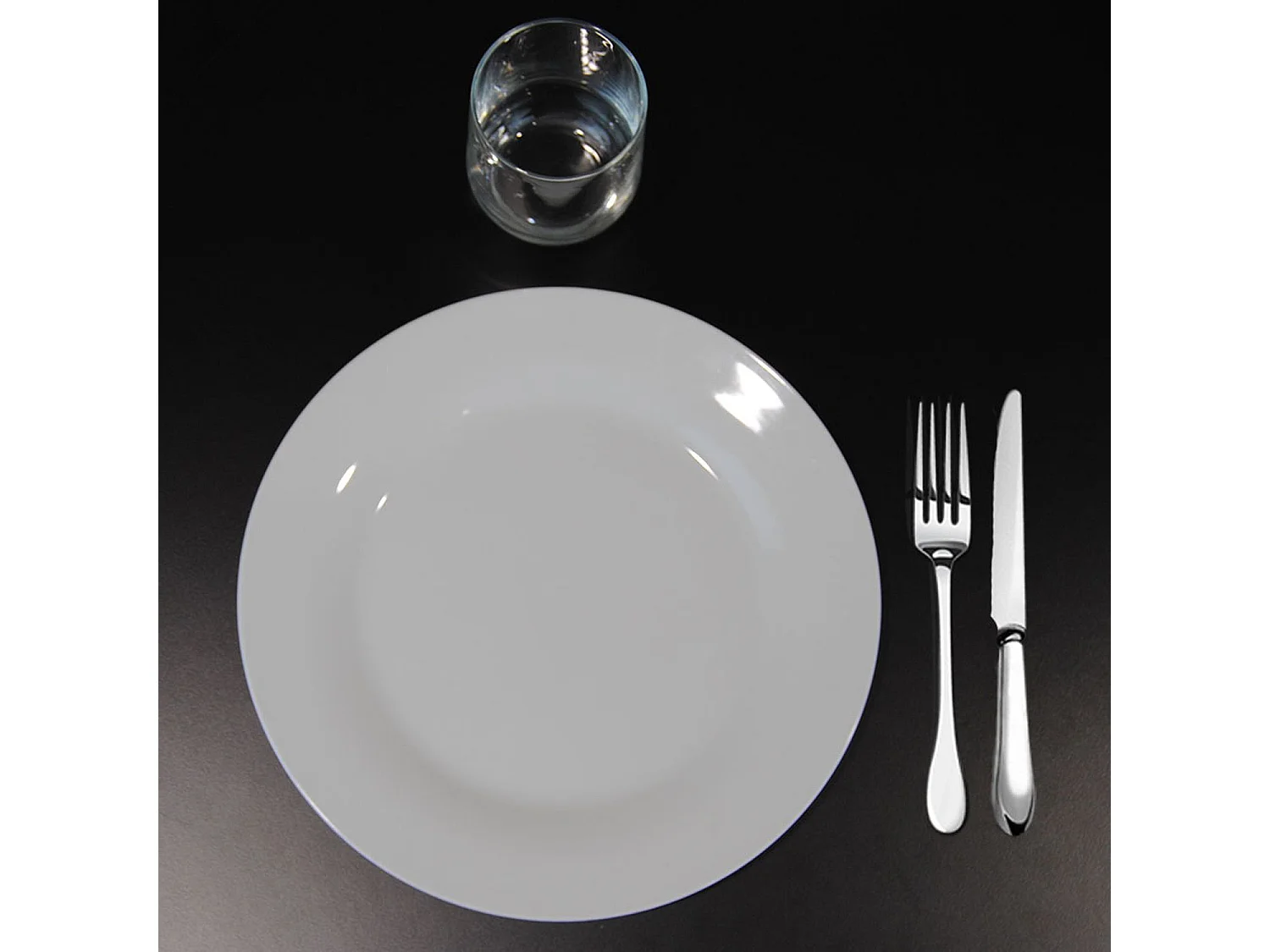 Mesa alta 60 x 60 cm - Modelo redonda, cantos de madera negros