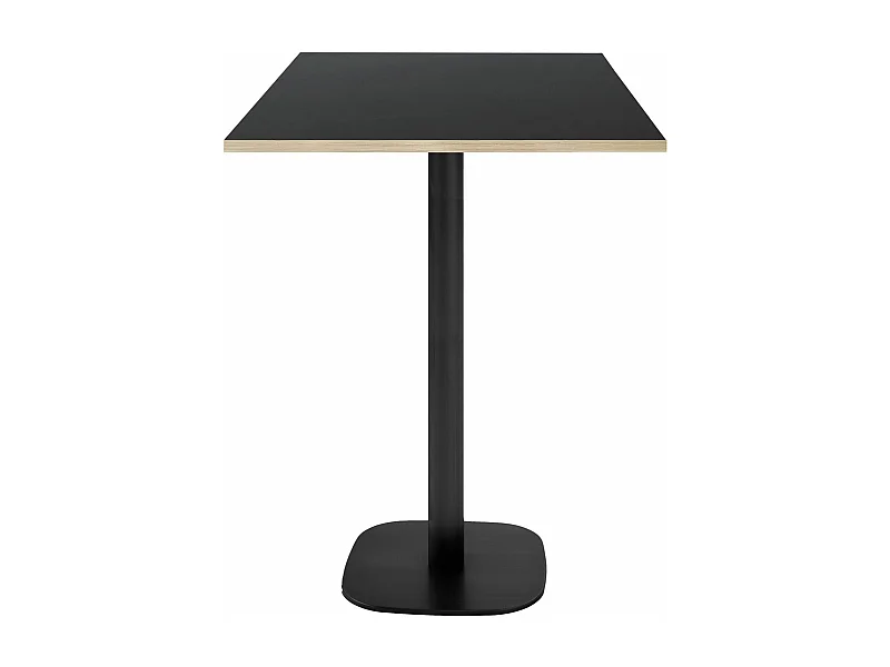 Mange-debout 60 x 60 cm - modèle Round noir chants bois