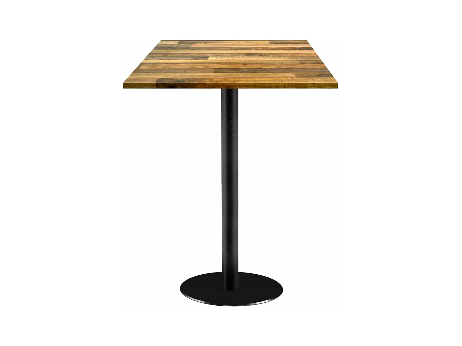 Mange-debout 60 x 60 cm - modèle Rome bois noyer lamellé