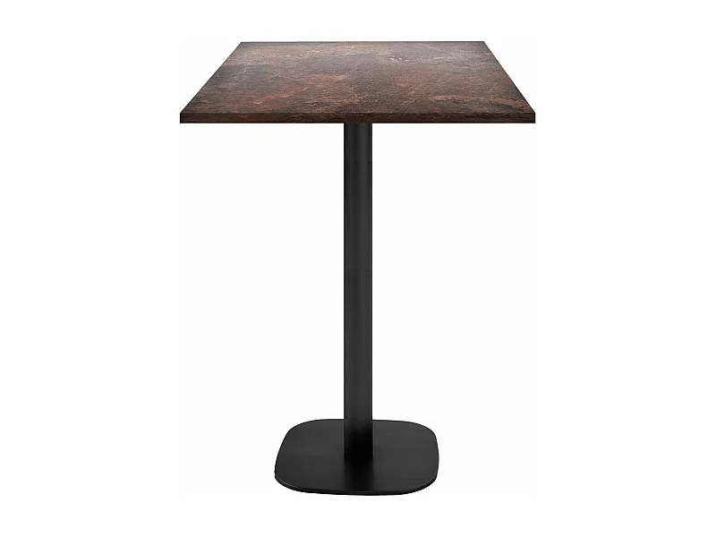 Mesa de pie 60 x 60 cm - Modelo redondo roca óxido