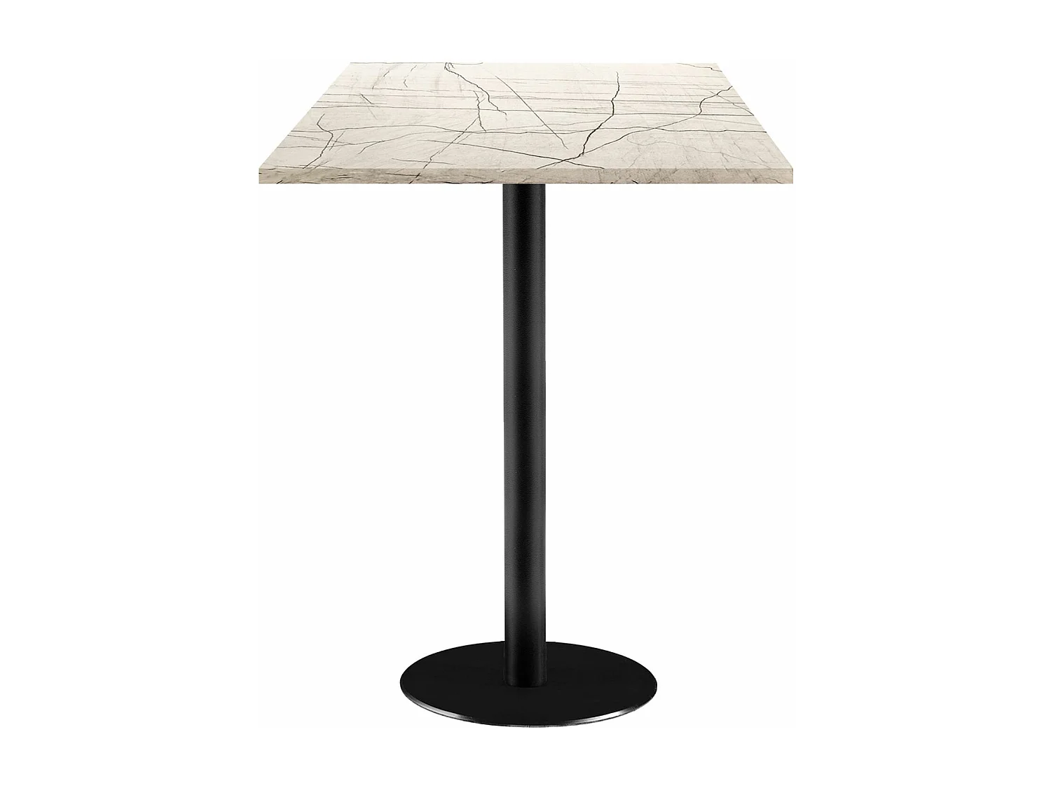 Mesa de pie 60 x 60 cm - modelo mármol Roma maia