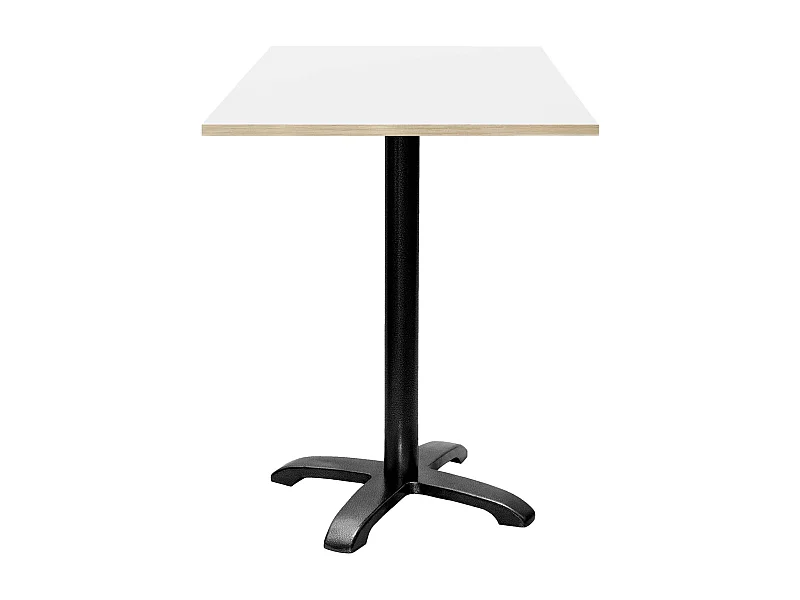 Mange-debout 60 x 60 cm - modèle Bazila blanc chants bois