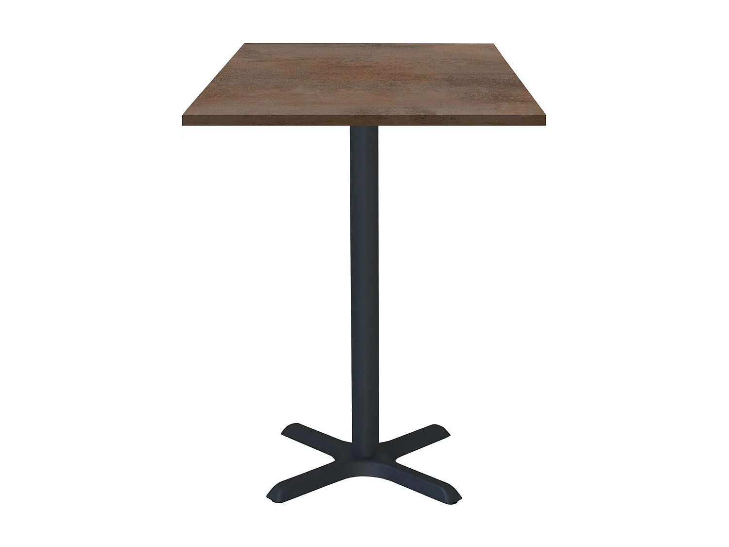 Mange-debout 60 x 60 cm - modèle Dina bronze oxydé