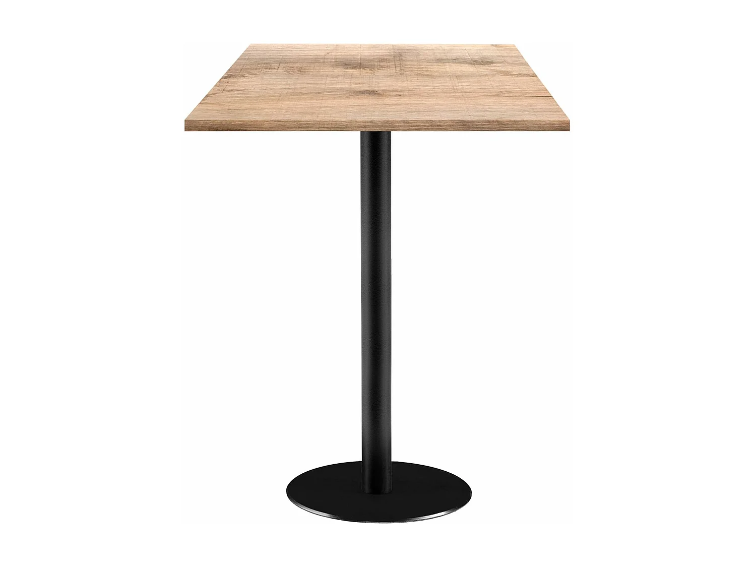 Mesa de pie 60 x 60 cm - modelo Roma madera de tanino natural