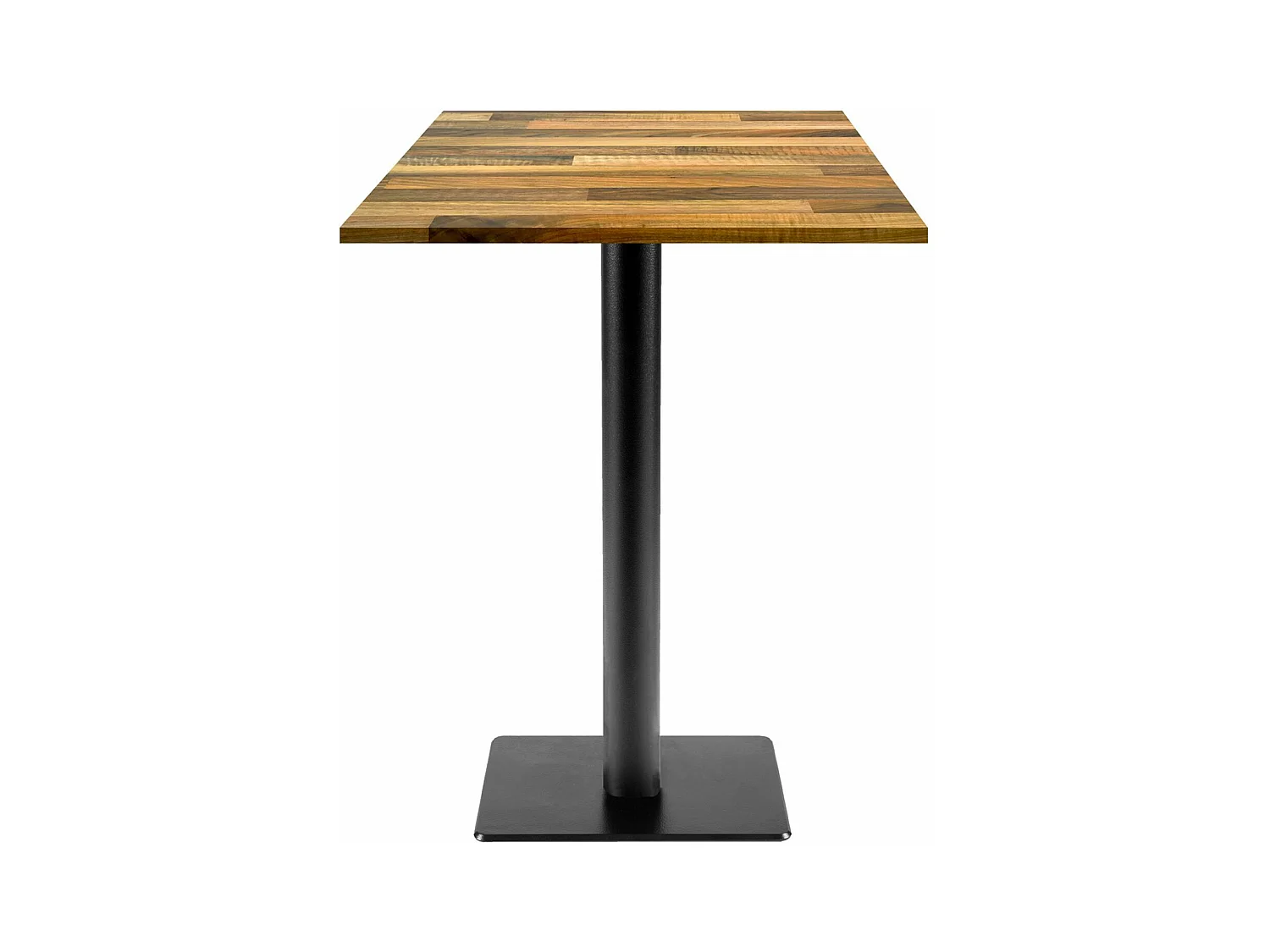 Mange-debout 60 x 60 cm - modèle Milan T noyer lamellé