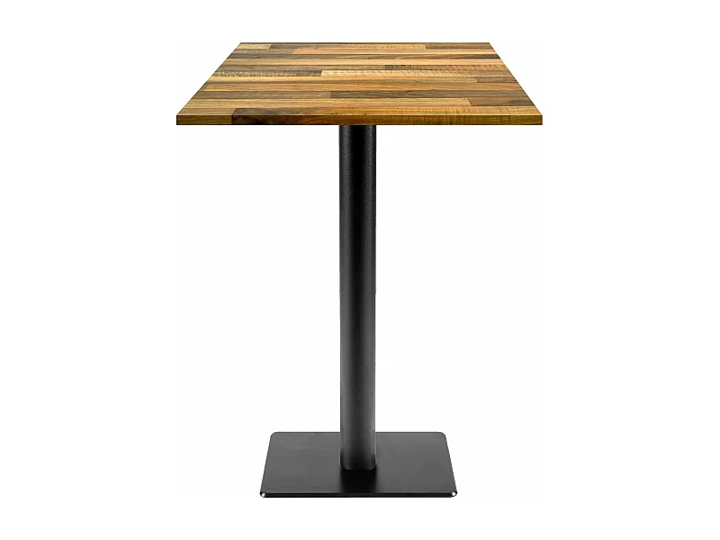 Mesa alta 60 x 60 cm - modelo Milan T nogal laminado