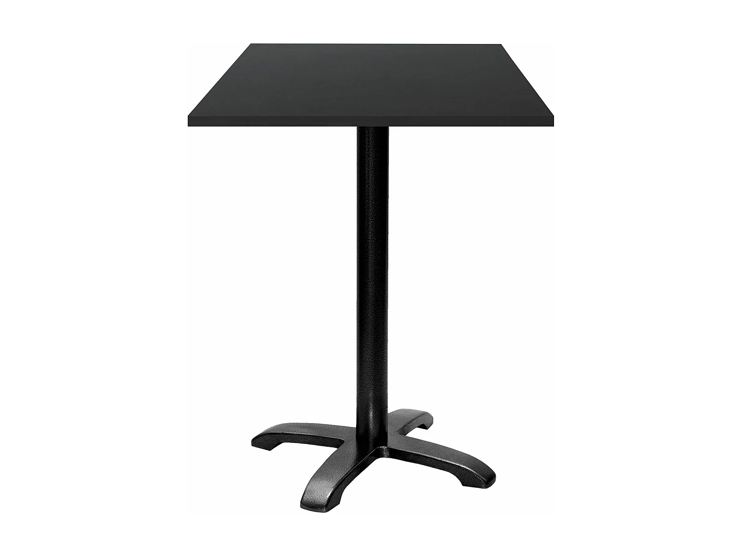 Mesa de pie 60 x 60 cm - modelo Bazila negra