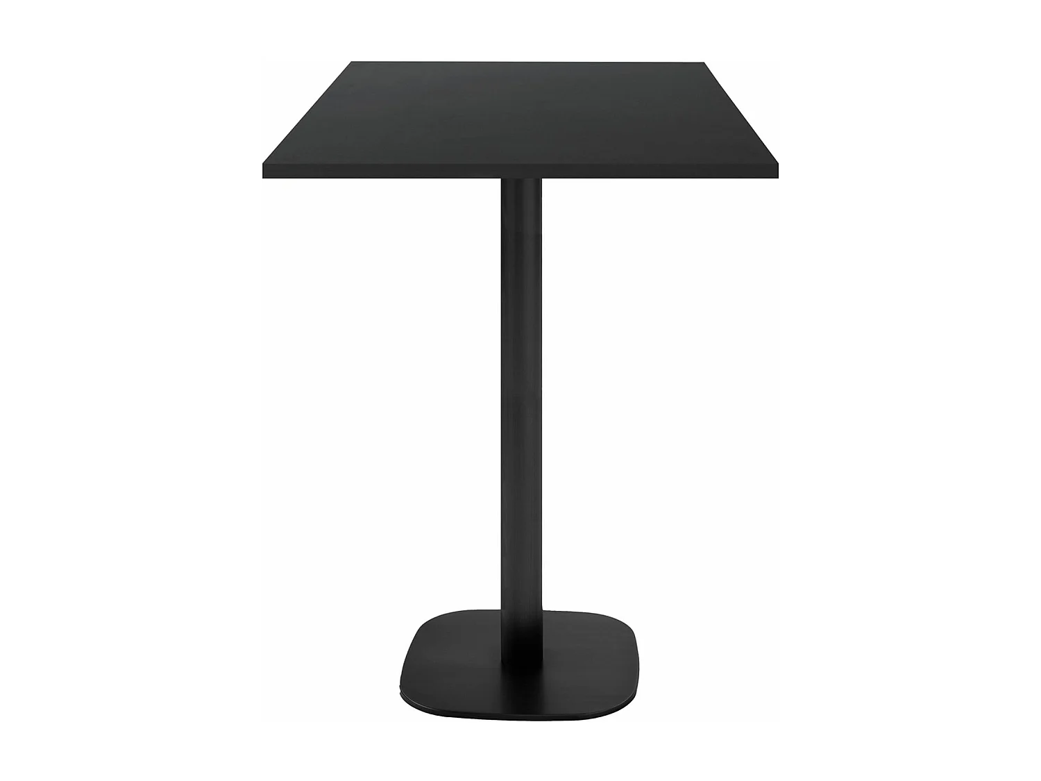 Mesa de pie 60 x 60 cm - Modelo redonda negra