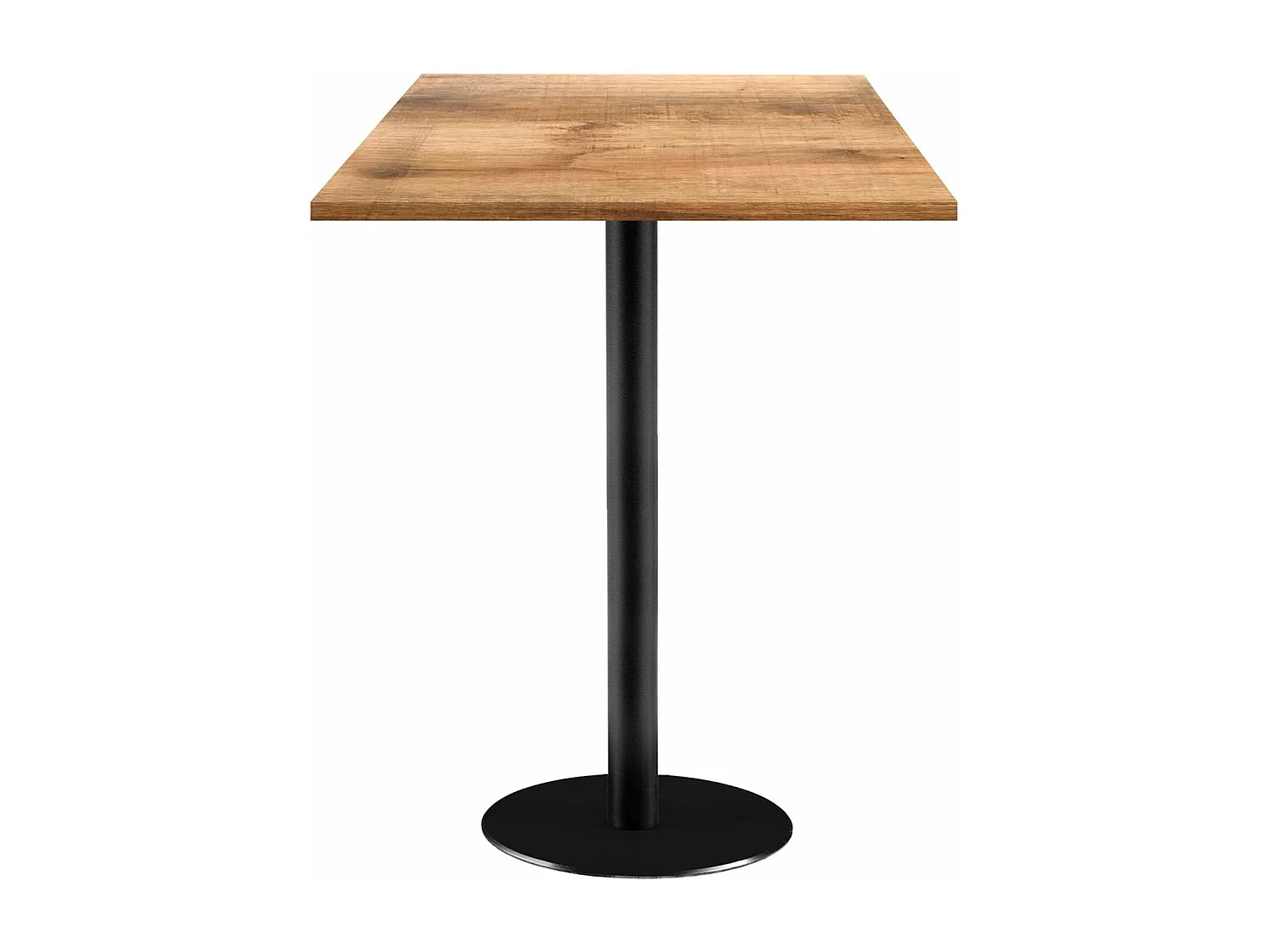 Mange-debout 60 x 60 cm - modèle Rome bois tanin clair