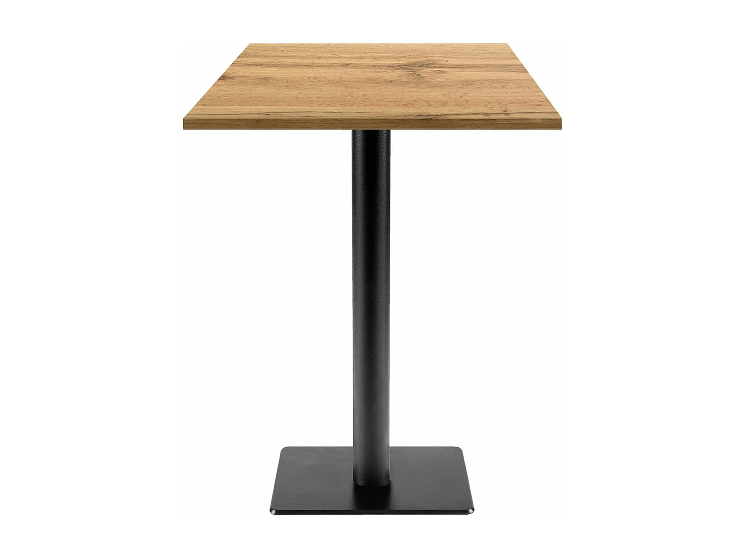 Mesa de pie 60 x 60 cm - modelo Milan T armadura roble