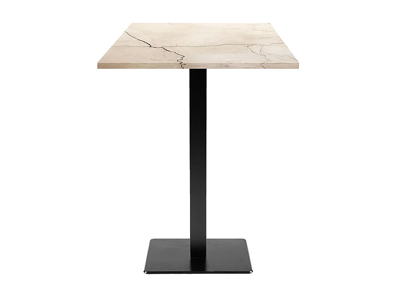 Mesa alta 60 x 60 cm - modelo Milan luna blanca