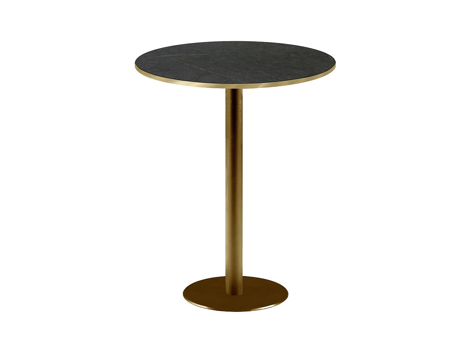 Mange-debout rond Ø 60 cm Rome bistrot pierre noire