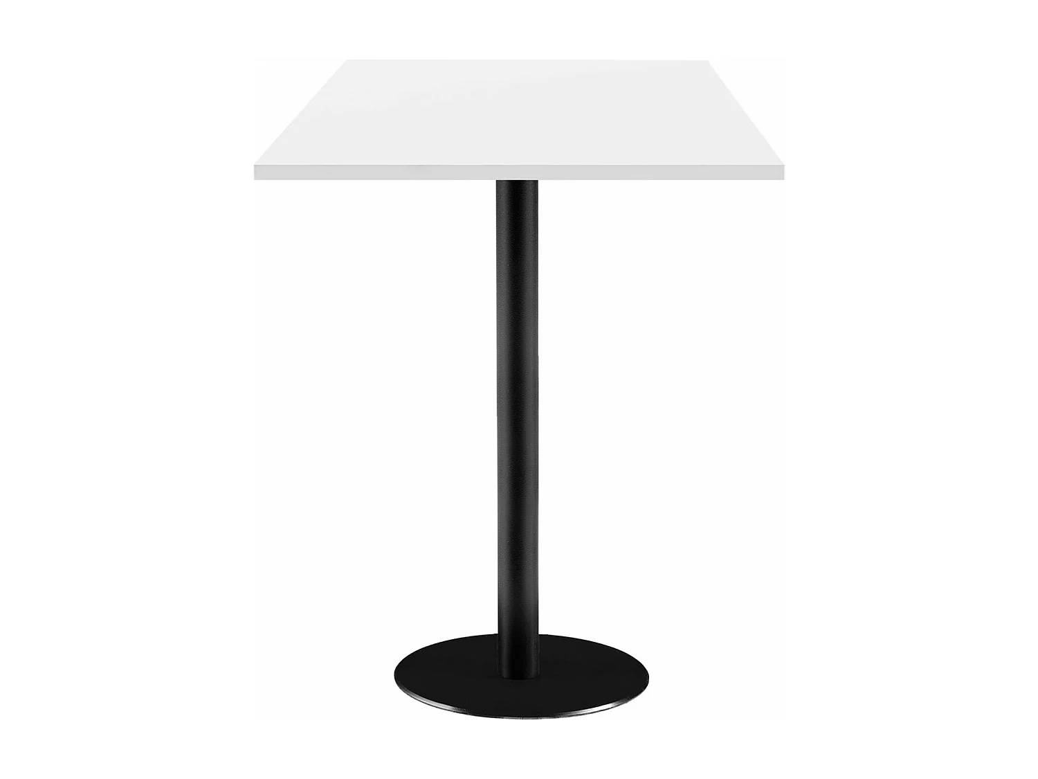 Mesa alta 60 x 60 cm - modelo Roma lisa blanca