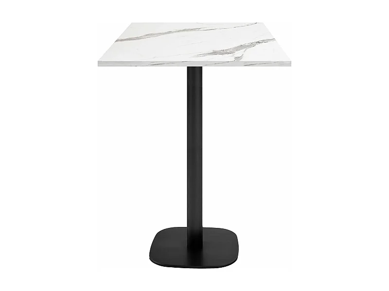 Mesa de pie 60 x 60 cm - Modelo redonda mármol blanco
