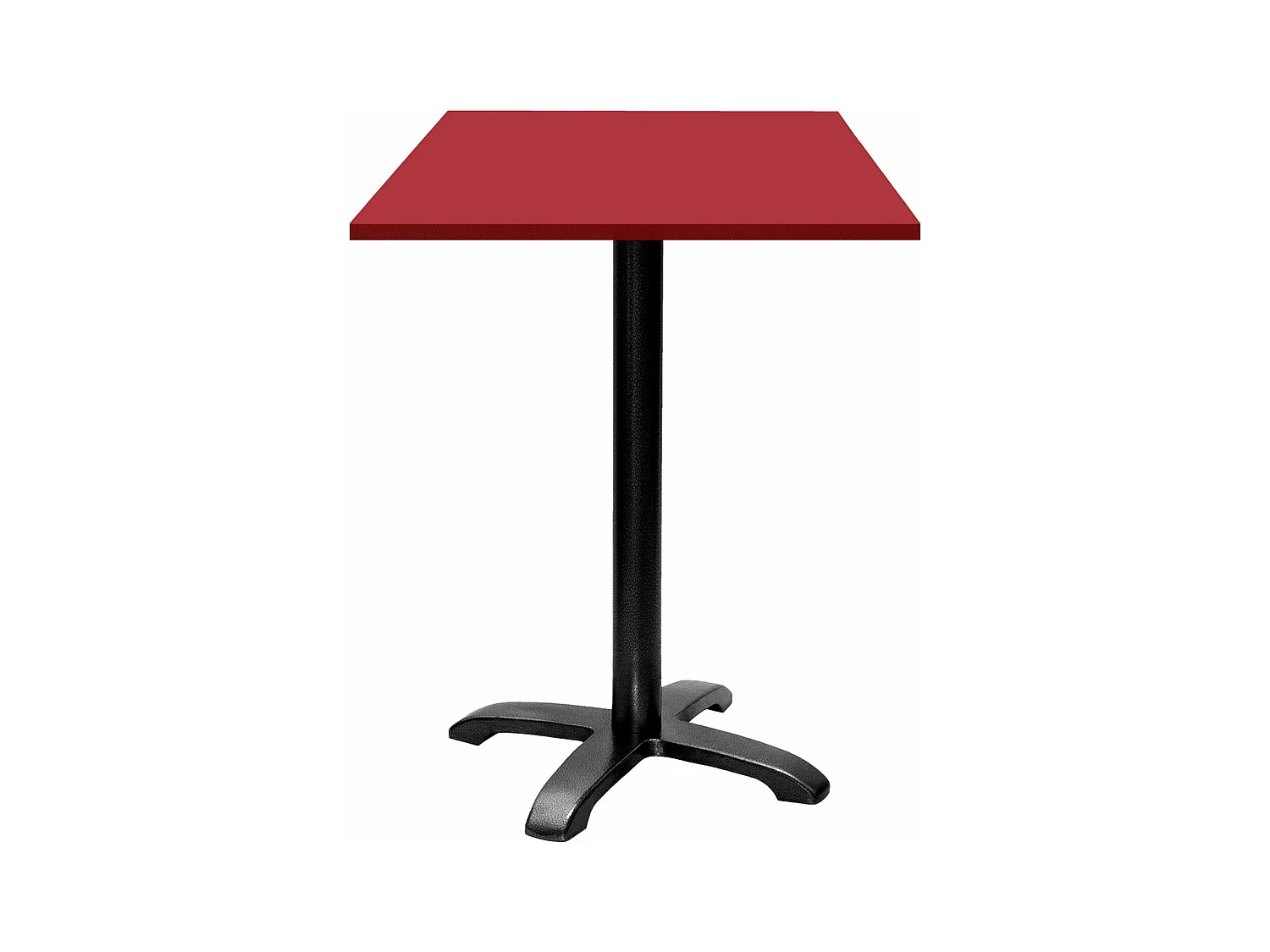 Mange-debout 60 x 60 cm - modèle Bazila rouge