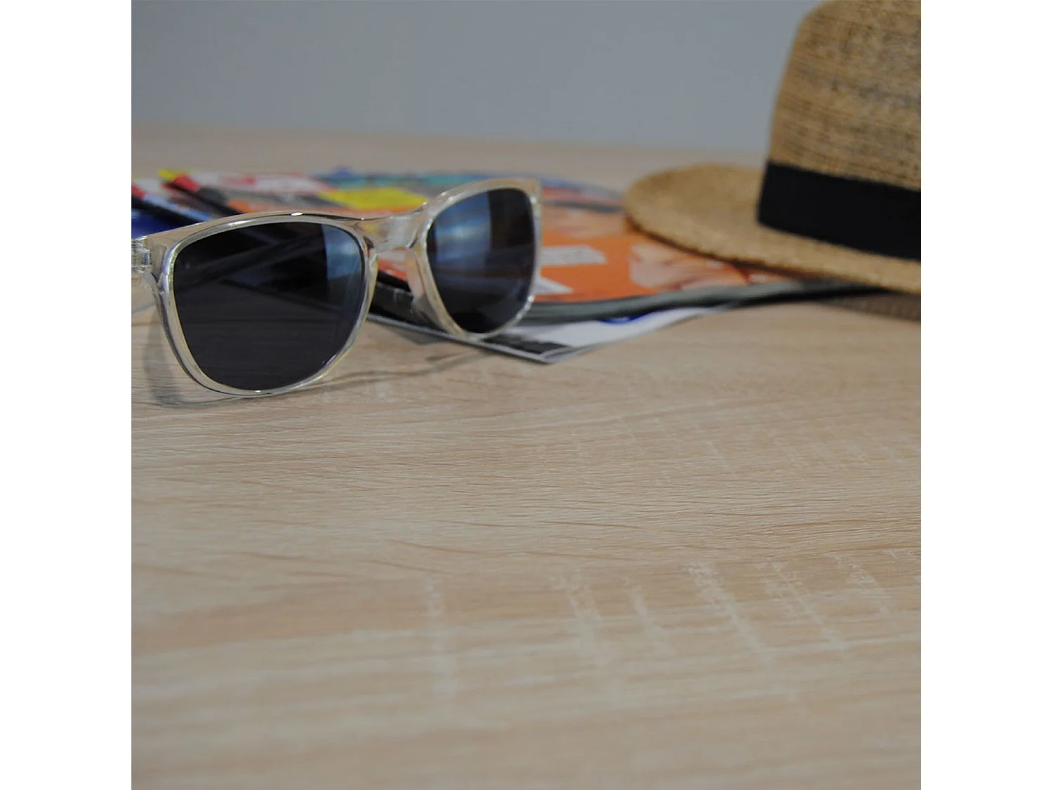 Mesa alta 60 x 60 cm - modelo Roma bastida roble