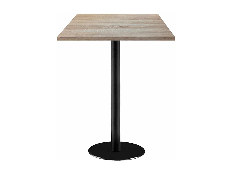 Mesa alta 60 x 60 cm - modelo Roma bastida roble