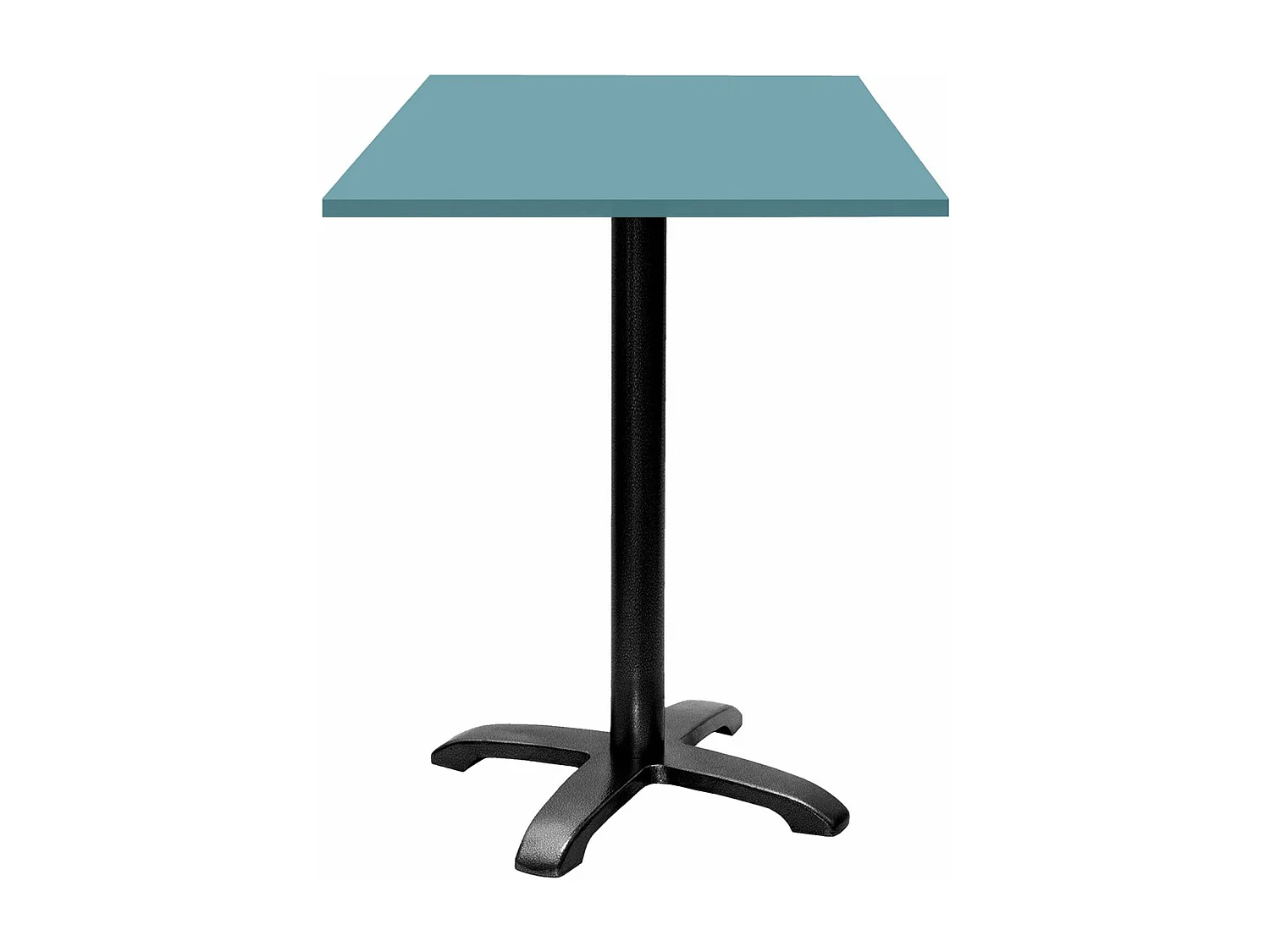 Mesa de pie 60 x 60 cm - modelo Bazila cedro azul