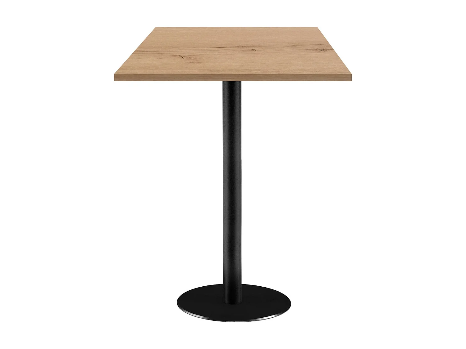 Mesa alta 60 x 60 cm - modelo Roma roble delano