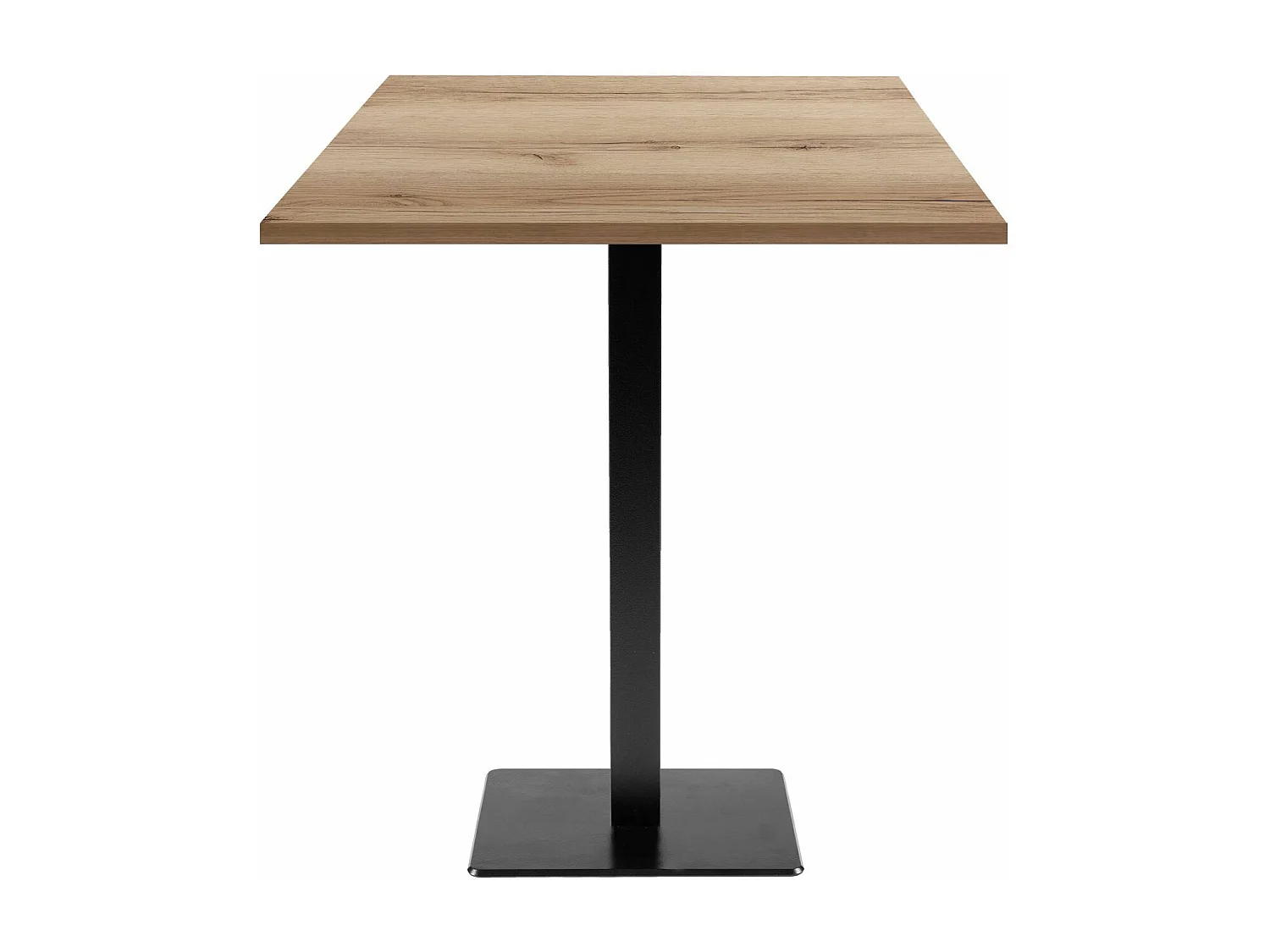 Mesa alta 70 x 70 cm - modelo Milan roble delano