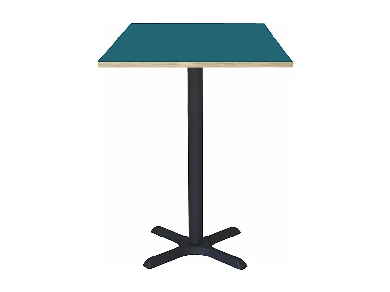 Mange-debout 60 x 60 cm - modèle Dina bleu chants bois