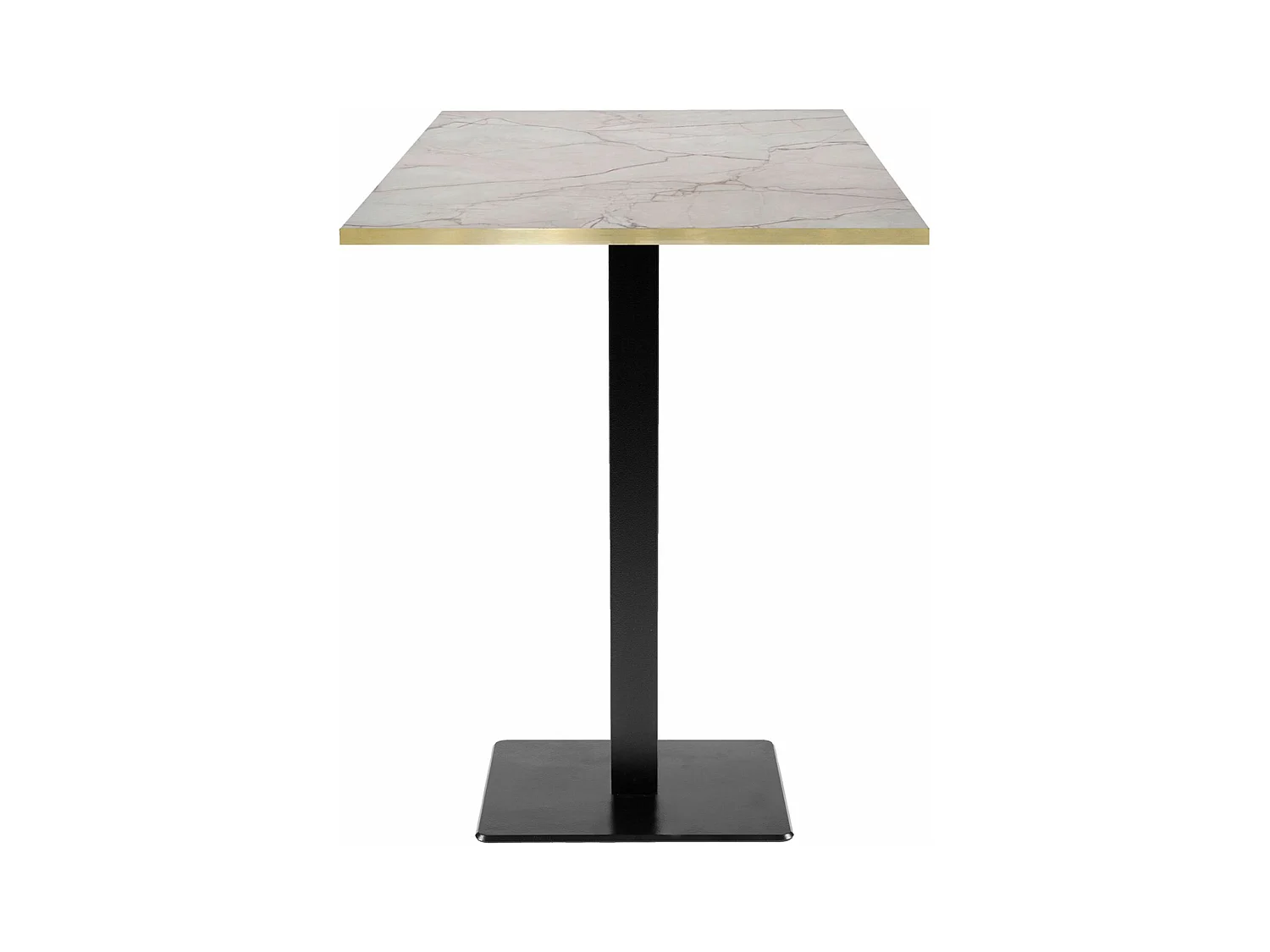 Mange-debout 60 x 60 cm - modèle Milan marbre yule chants laiton
