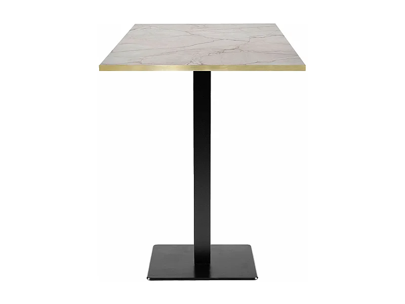 Mange-debout 60 x 60 cm - modèle Milan marbre yule chants laiton