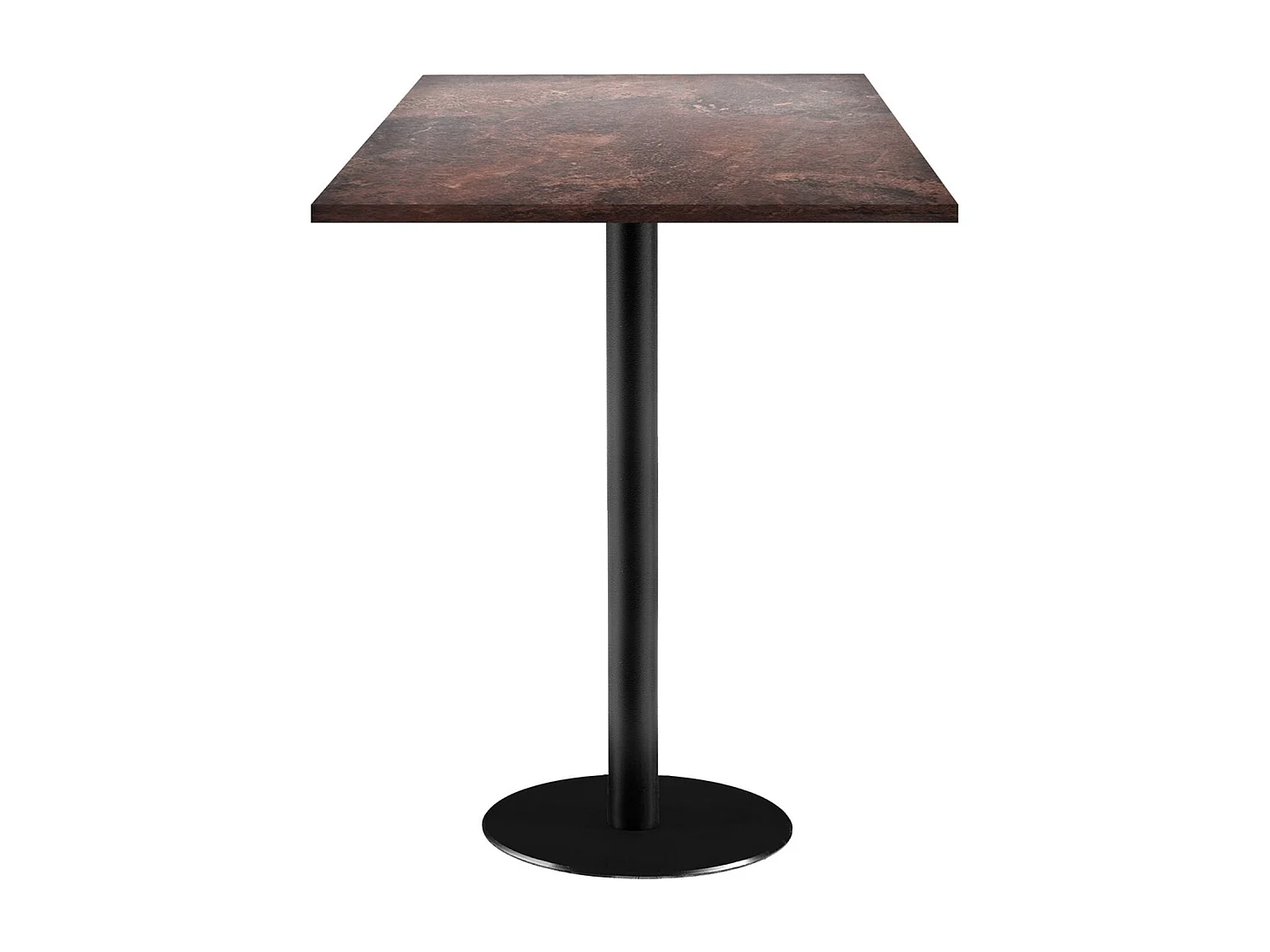Mesa de pie 60 x 60 cm - modelo Rome rock rust