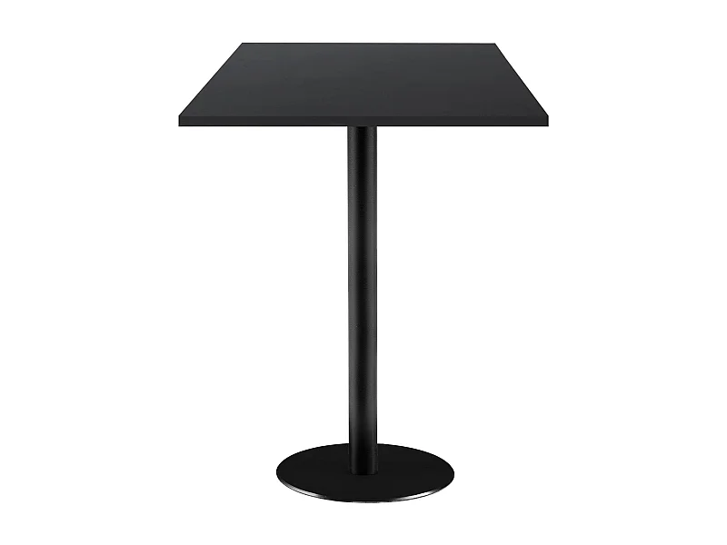 Mesa de pie 60 x 60 cm - modelo Rome con pie y liso negro