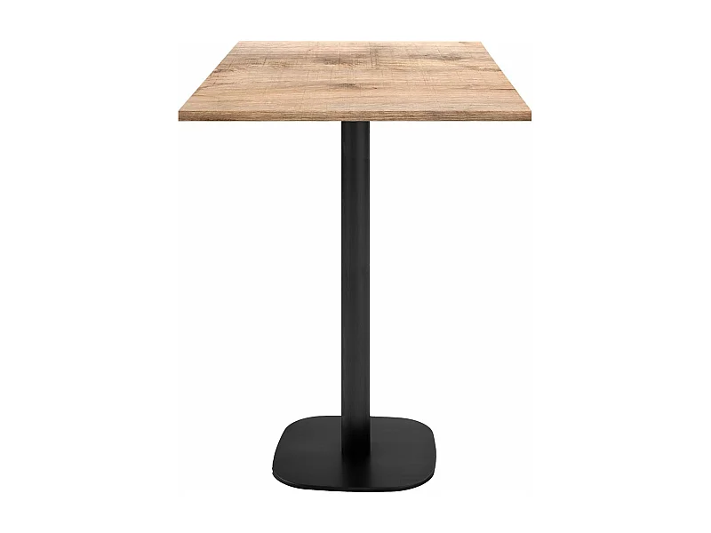 Mange-debout 60 x 60 cm - modèle Round bois tanin naturel