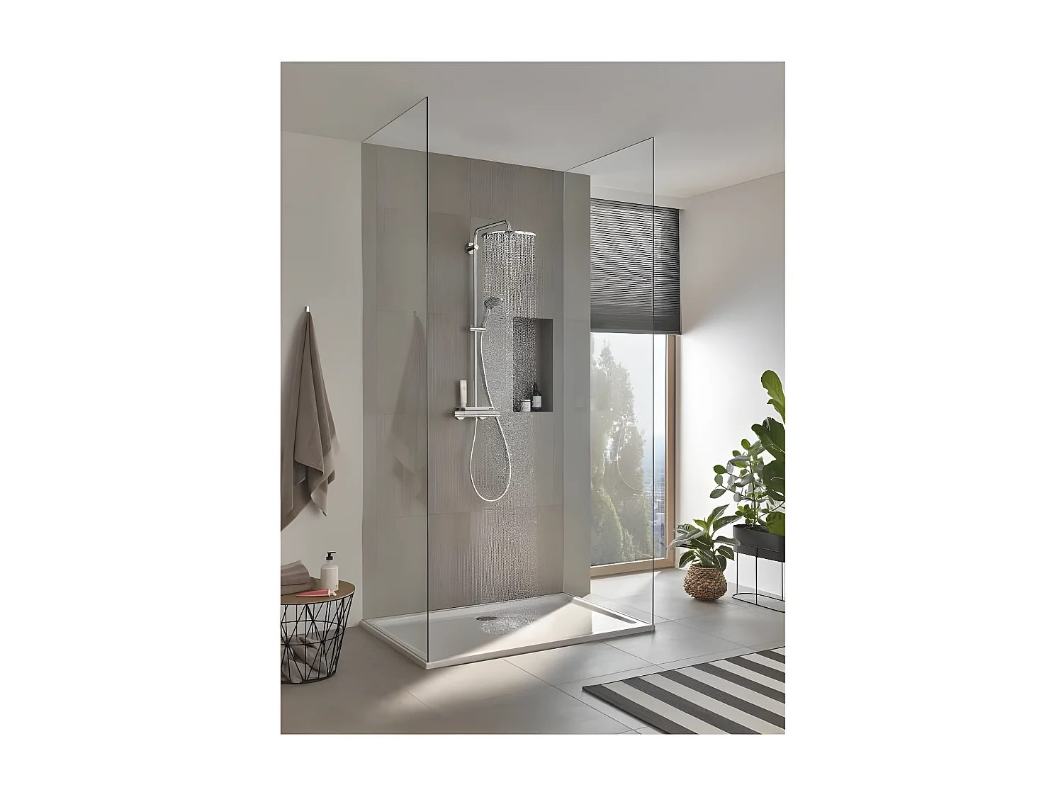Colonne de douche avec mitigeur thermostatique - GROHE