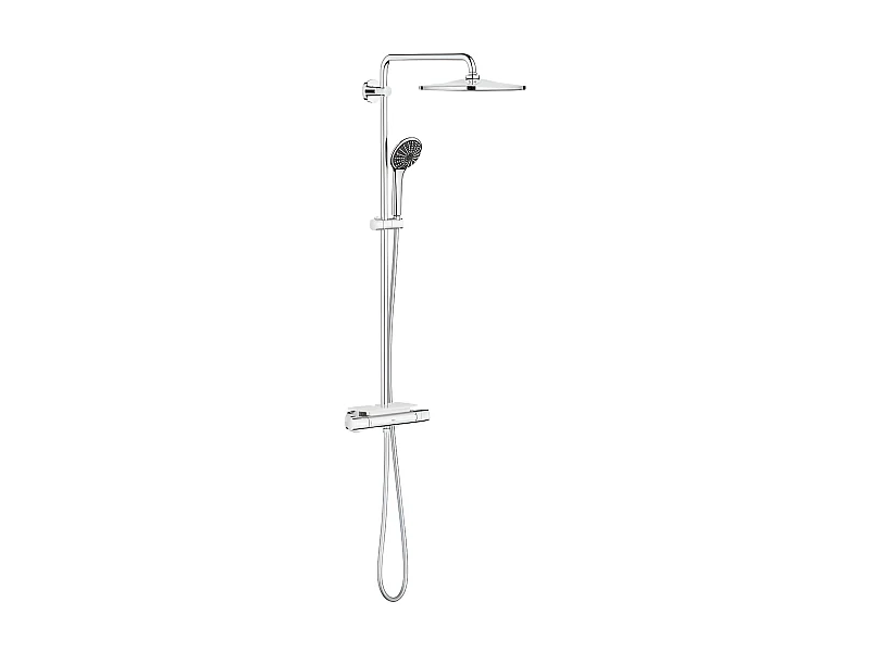 Thermostatische douchekolom GROHE Vitalio Joy System 310 - Handdouche 3 stralen, Maximale veiligheid, Glanzend chroom