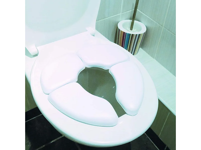 Réducteur de toilette pliant PMR PELLET avec sacoche blanc pour Enfant