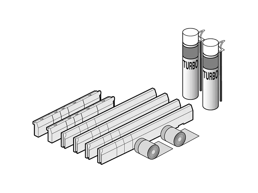 Kit d'installation pour receveur douche grandes dimensions VILLEROY ET BOCH