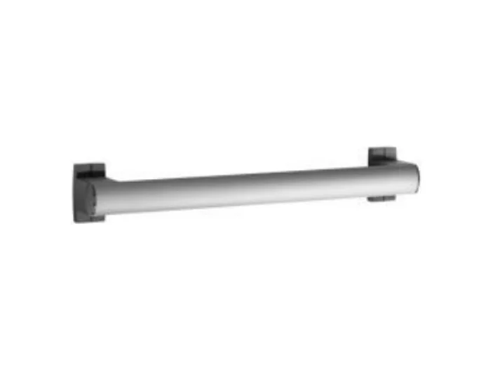Barre de maintien droite PMR PELLET Design 40 cm aluminium époxy gris caches résine gris anthracite