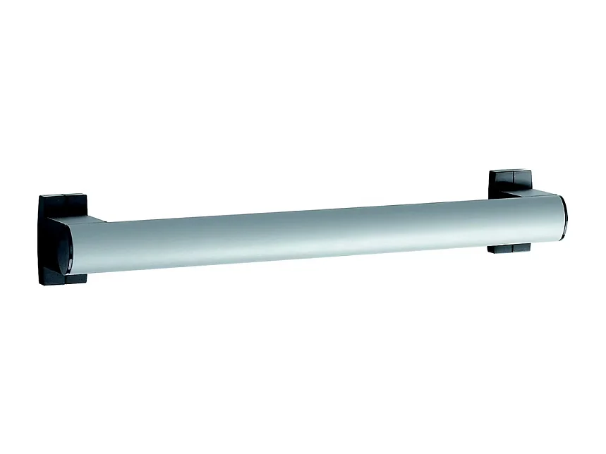 Barre de maintien droite PMR PELLET Design 40 cm aluminium époxy gris caches résine gris anthracite