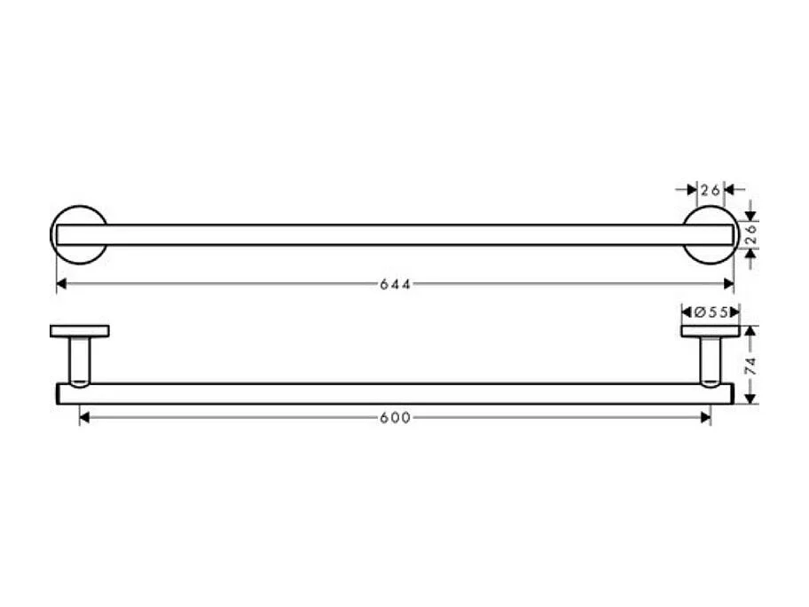 HANSGROHE Logis Toallero universal cromado
