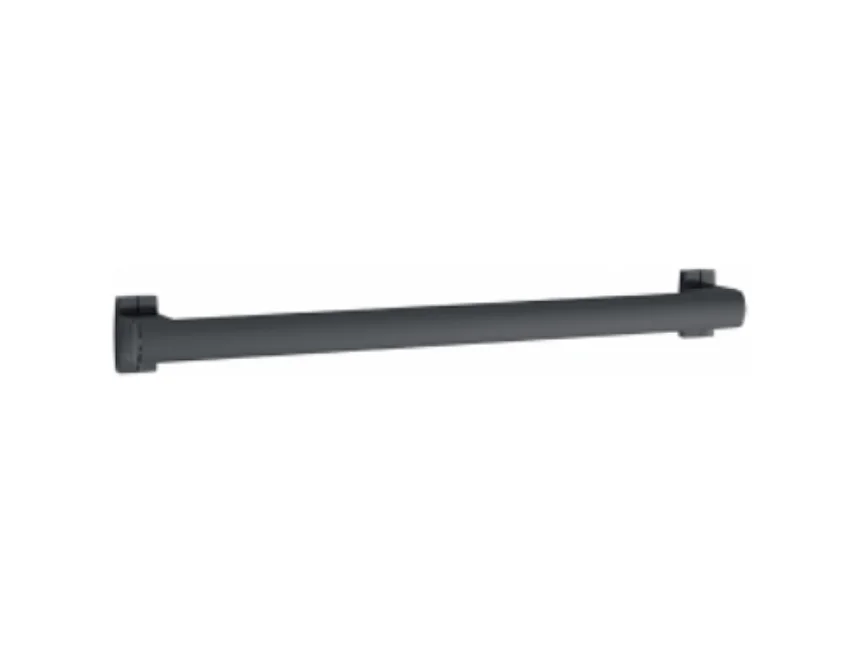 Barre de maintien droite PMR PELLET Design 60 cm aluminium époxy anthracite caches résine anthracite
