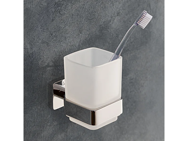 Porte-verre VILLEROY ET BOCH Elements - Striking  nickel brossé