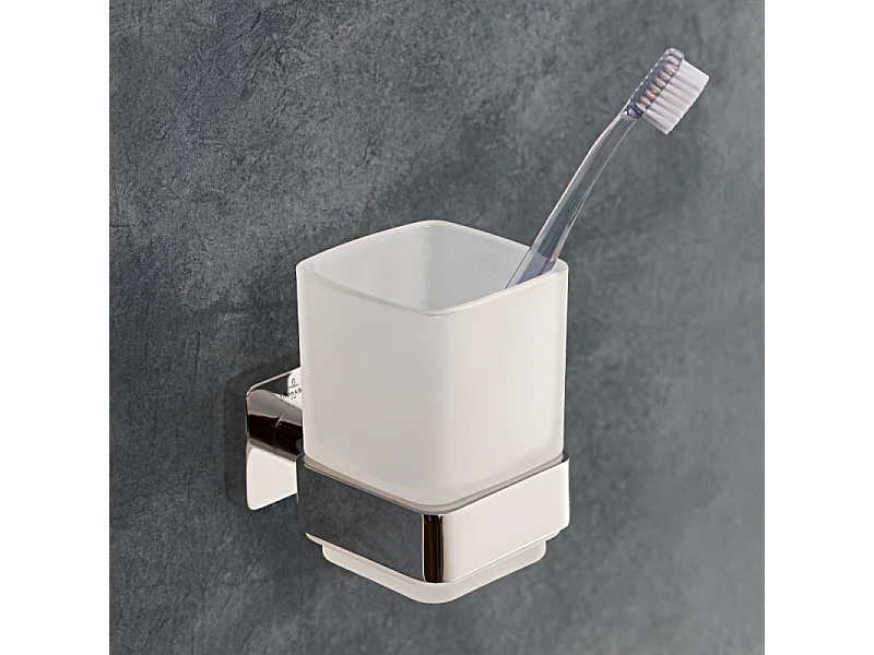 Porte-verre VILLEROY ET BOCH Elements - Striking  nickel brossé