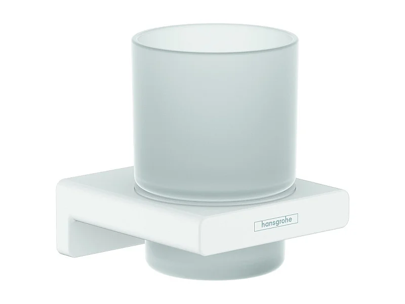 HANSGROHE Porte-verre blanc mat AddStoris
